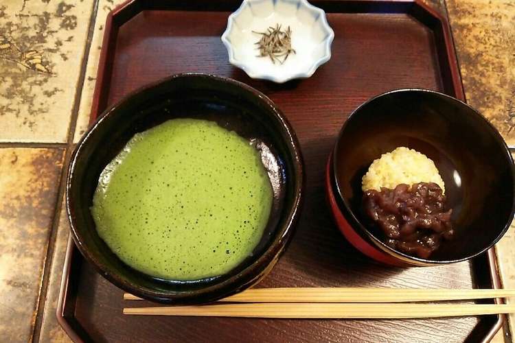 粟ぜんざい お抹茶と一緒にどうぞ レシピ 作り方 By ゆい結 クックパッド