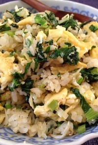 小松菜と卵のヌクマムチャーハン