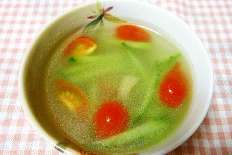 きゅうりとトマトの 生姜シャンタンスープ レシピ 作り方 By ａｎｎａ クックパッド 簡単おいしいみんなのレシピが357万品