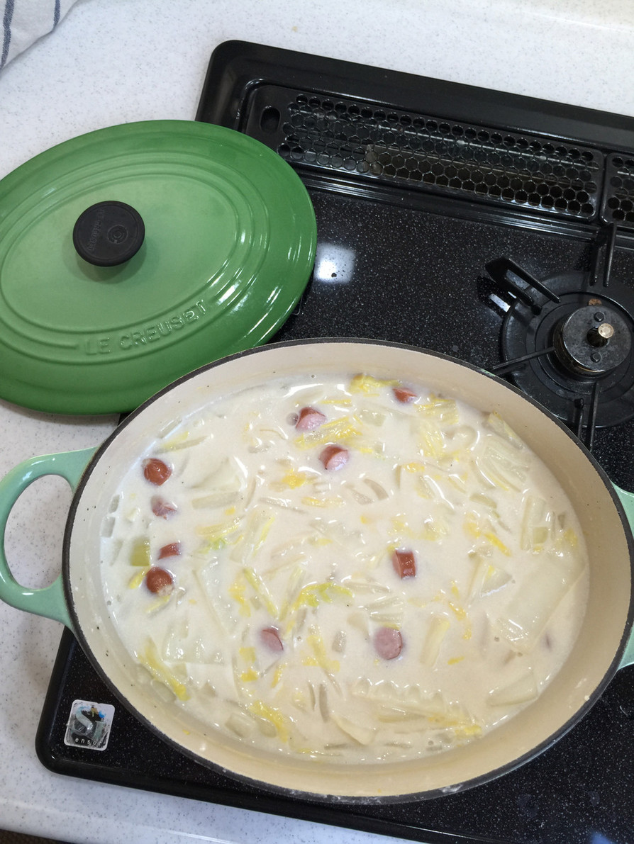 白菜のトロトロクリームスープの画像