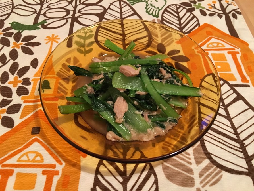 小松菜とツナの創味シャンタンDX炒めの画像