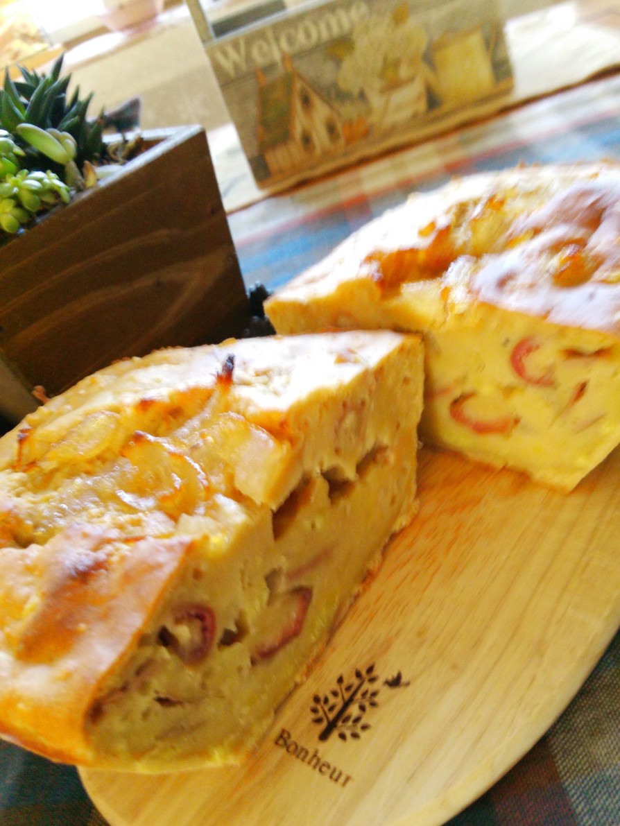 ヘルシー♪さつま芋と豆乳と林檎のケーキの画像