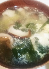 風邪にはネギたっぷり中華スープ 簡単節約
