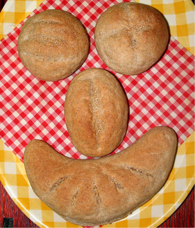 1・2・3で基本のライ麦パンの写真