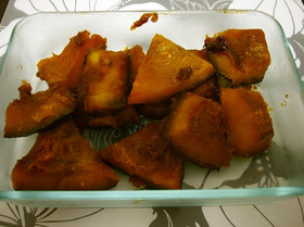 母秘伝(^^♪かぼちゃの煮もの