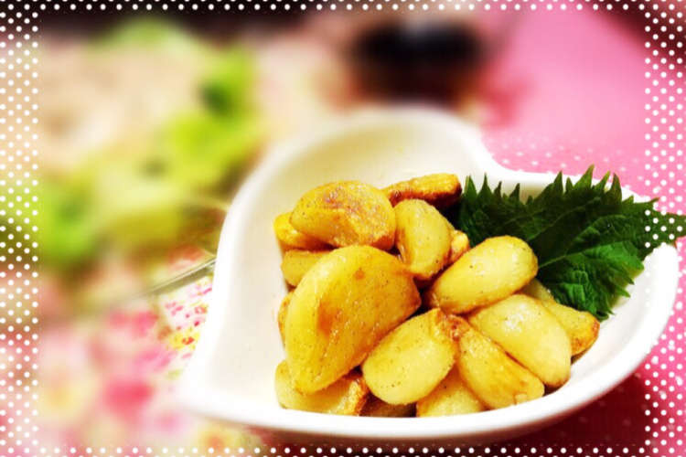 裏技de簡単丸ごと皮むき ﾆﾝﾆｸ丸揚げ レシピ 作り方 By あーたくん クックパッド