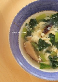 小松菜ときのこのスープ
