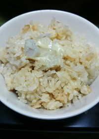 里芋とチーズの炊き込みご飯