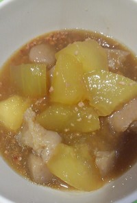 生姜鍋の素で冬瓜煮