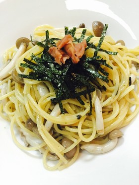 お茶漬けの素で和風ワンポットパスタ♪