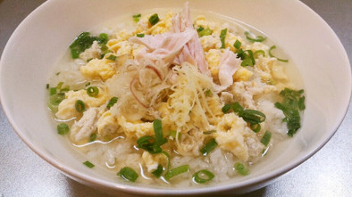 鶏ささみ中華スープご飯◆ヘルシー,朝食にの写真