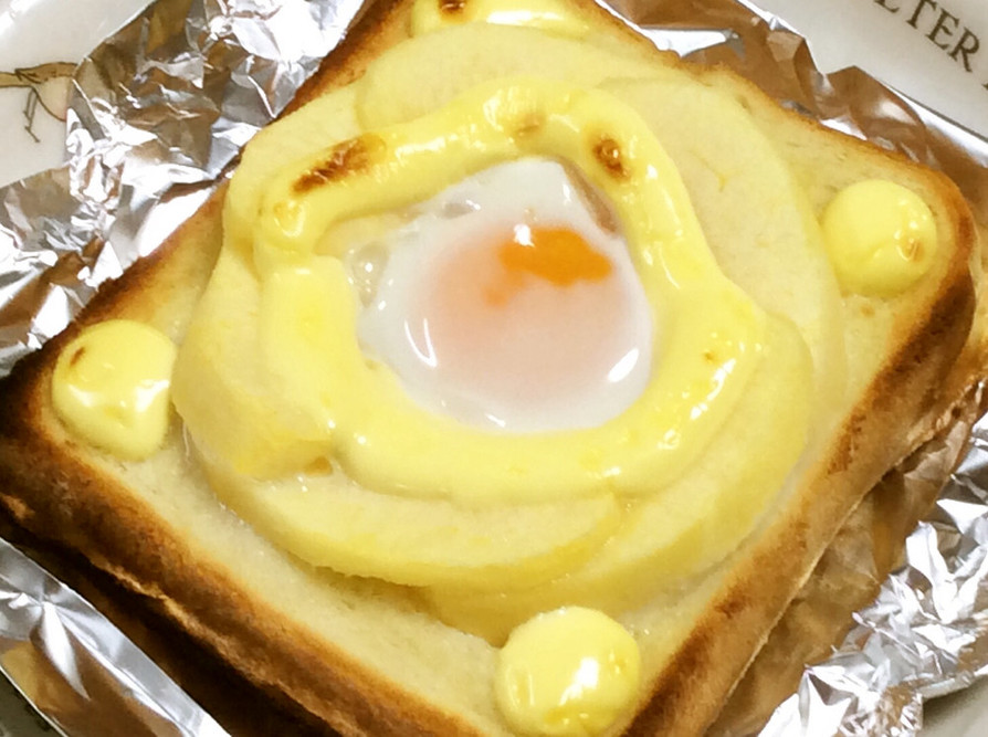【母のレシピ】卵とりんごのトーストの画像