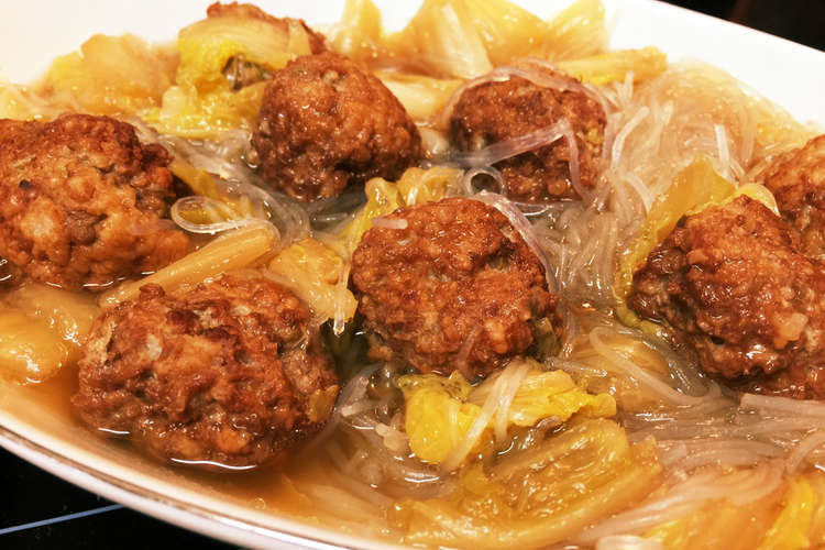 台湾家庭料理 煮込み肉団子鍋 獅子頭鍋 レシピ 作り方 By Tingbaobao クックパッド 簡単おいしいみんなのレシピが360万品