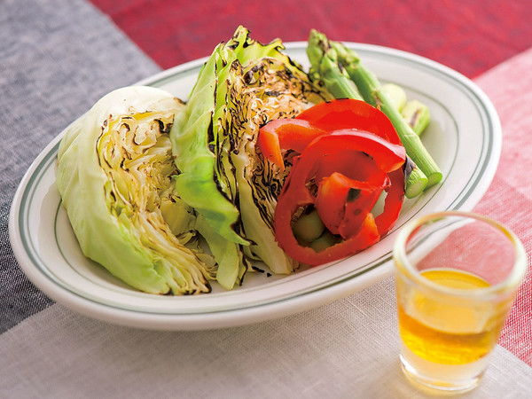 焼き野菜のレモンオイル添え
