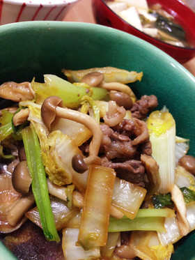 授乳期簡単♪牛肉と白菜たっぷりすきやき