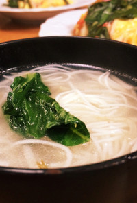 素麺の中華スープ