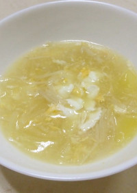 簡単☆創味シャンタンDXと醤油で卵スープ