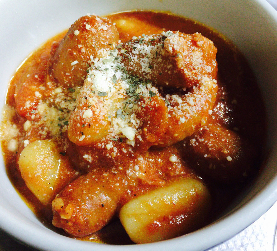 イタリアンソーセージとニョッキとトマトのスープのレシピ