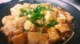 包丁いらず!!簡単レンジだけで麻婆豆腐丼
