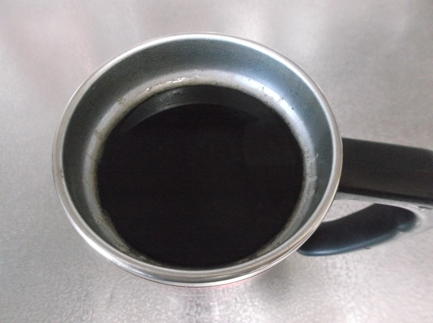 コーヒーの簡単な淹れ方、茶こしを使っての画像