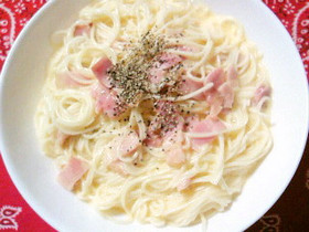 カルボナーラ風そうめん
