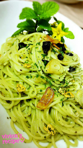 黒にんにく♥ジェノベーゼパスタ