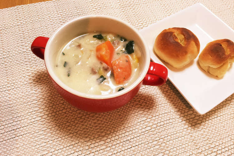 家の物でルーなしシチュー 小麦粉不要 レシピ 作り方 By ジュジュまま クックパッド 簡単おいしいみんなのレシピが357万品