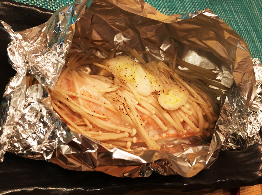 トースターで簡単☆鮭のホイル焼きの画像