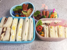 お弁当に♡ベッタリしない♡サンドイッチ♡