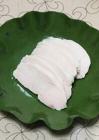 鶏むね肉の中華風鶏ハム