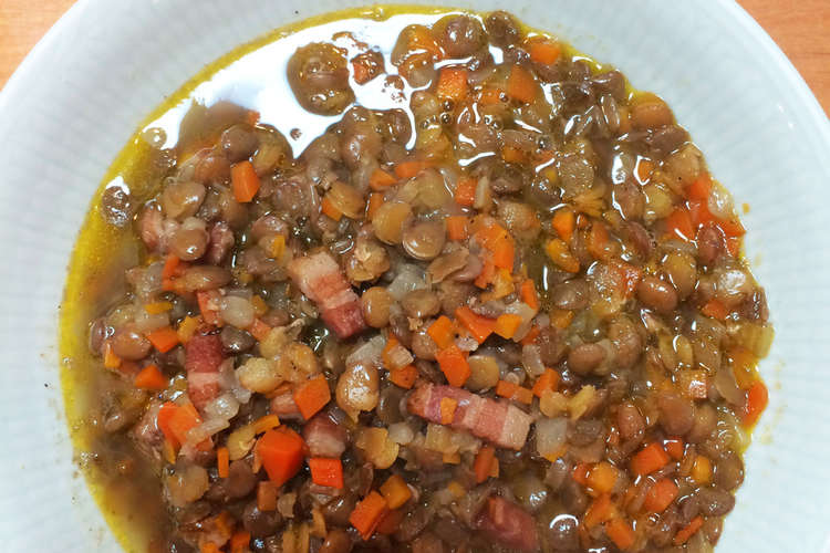 レンズ豆の煮込みorスープ レシピ 作り方 By 犬魚2 クックパッド 簡単おいしいみんなのレシピが350万品