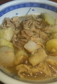 里芋と豚の甘辛煮