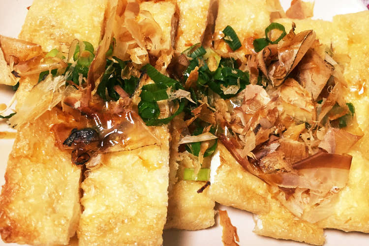 トースターで簡単もう一品 焼き油揚げ レシピ 作り方 By にゃんめぐラヴ クックパッド 簡単おいしいみんなのレシピが352万品