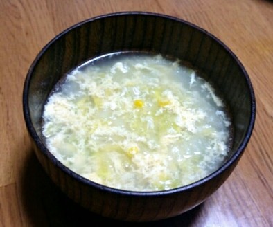 お手軽白菜たっぷり中華スープの写真