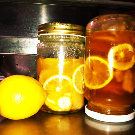 檸檬と生姜の蜂蜜漬け