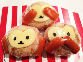 16干支 あの有名な３匹のさるおにぎりがかわいすぎ クックパッドニュース