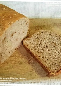クルミとメープルの豆乳食パン