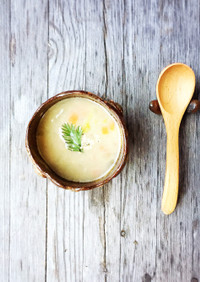 ヘンプミルクの根菜ごろごろ味噌スープ