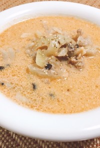 ピリ辛＊豆乳中華スープ