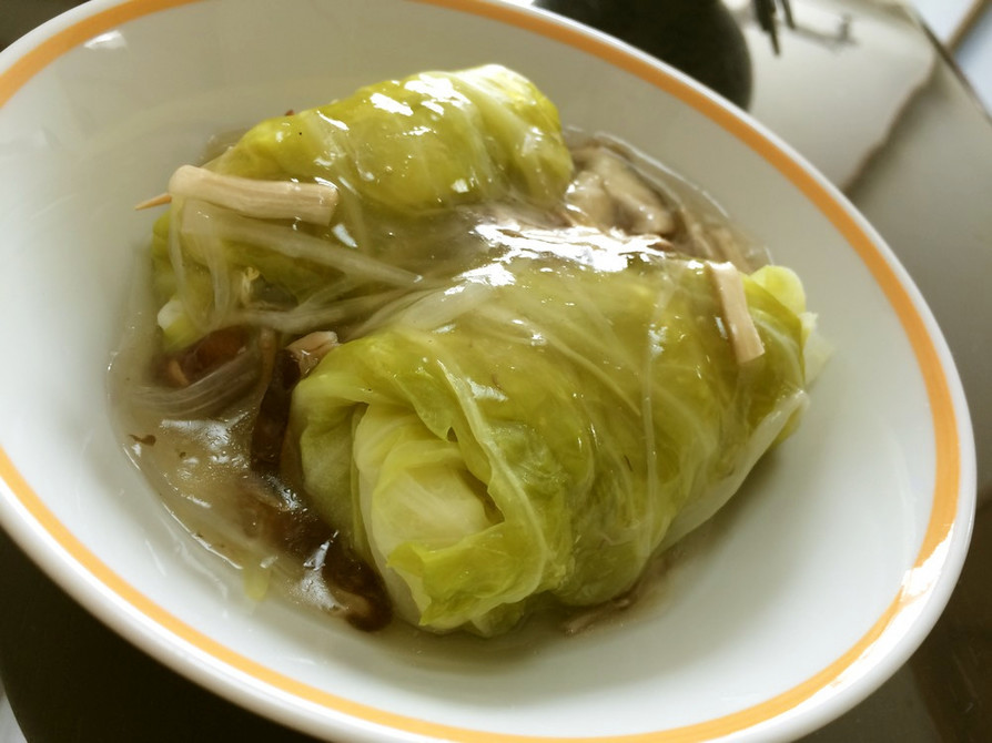 冷凍餃子で簡単❤︎中華風ロールキャベツの画像
