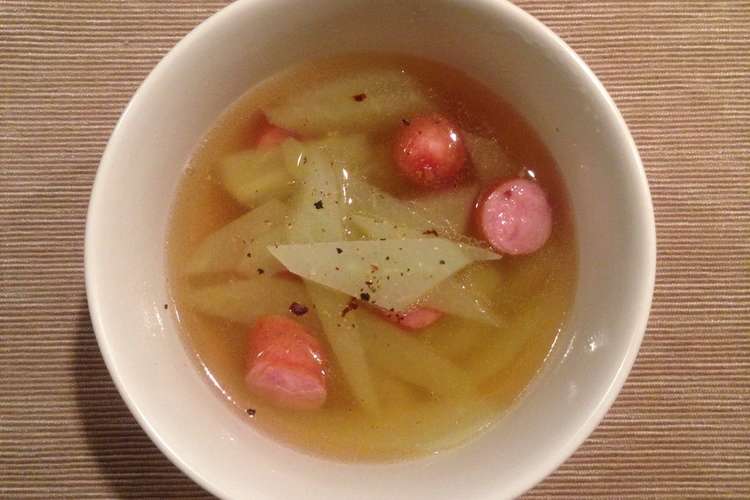 ハヤトウリ 簡単美味しいコンソメスープ レシピ 作り方 By まいの産 クックパッド 簡単おいしいみんなのレシピが377万品