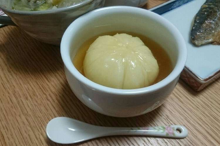 レンジで簡単 じゃがいも饅頭の生姜あん レシピ 作り方 By Aoi クックパッド