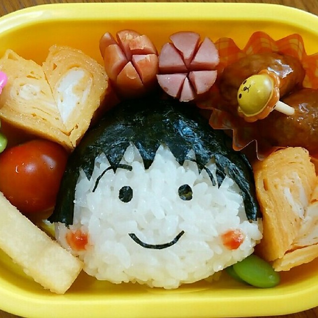 キャラ弁 ちびまる子ちゃん 簡単おにぎり レシピ 作り方 By マるもりoosuga クックパッド 簡単おいしいみんなのレシピが350万品