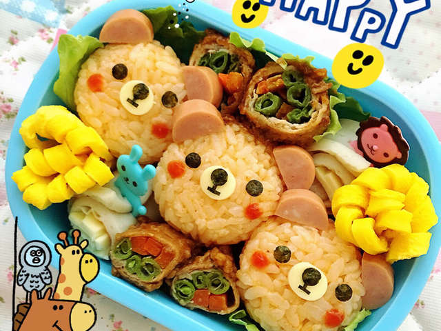 くまさん弁当 簡単キャラ弁 レシピ 作り方 By ミキーーン