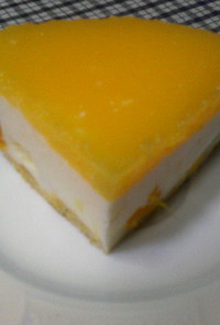 低カロリーオレンジレアチーズケーキ（風）