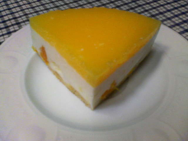 低カロリーオレンジレアチーズケーキ（風）の画像