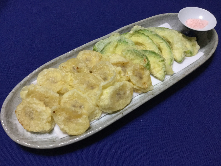 果物の天ぷら☆アボガド＆バナナの画像