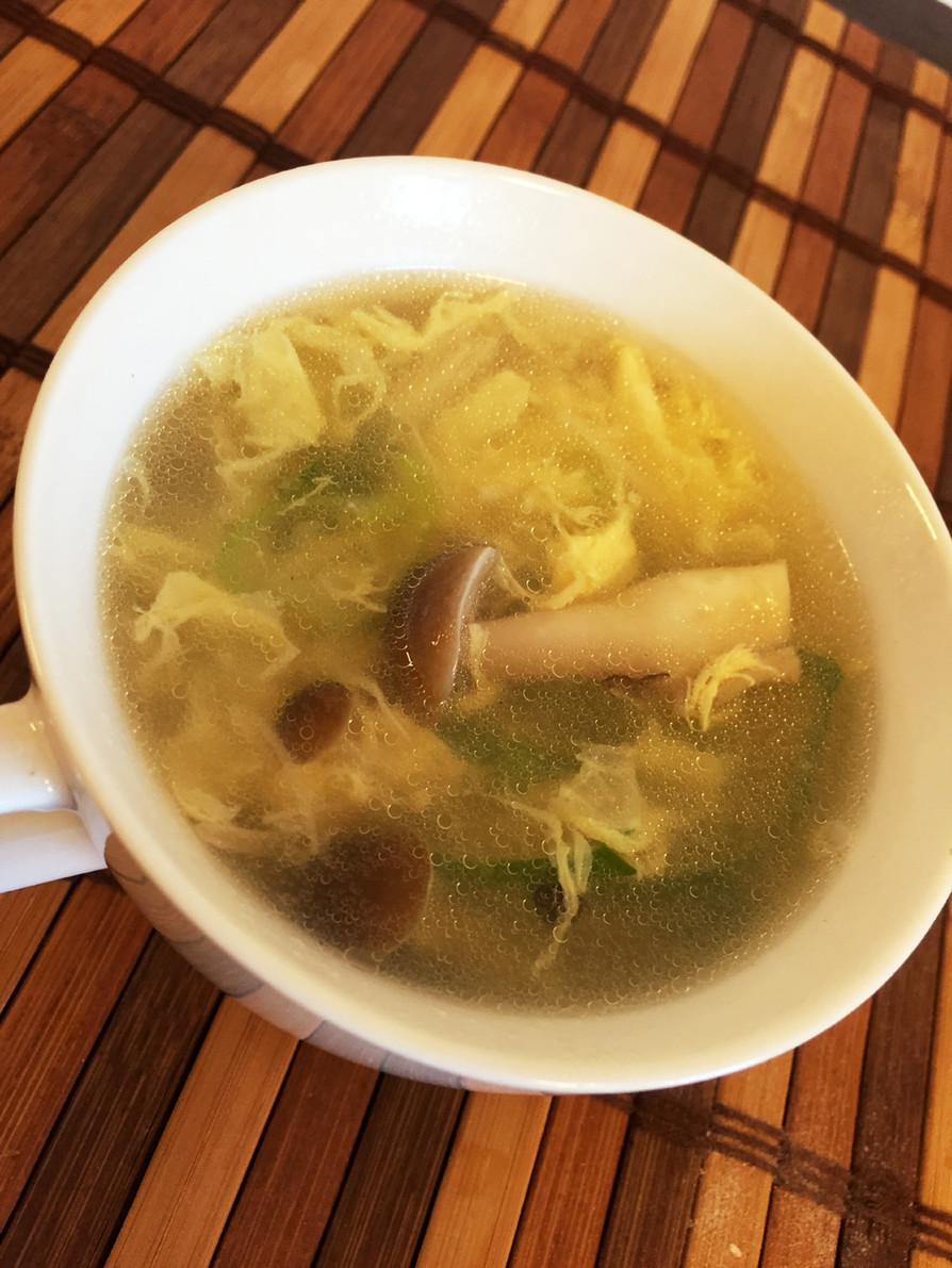 ♡生姜で身体ポカポカ♡きのこ中華スープの画像