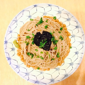 納豆&海苔の佃煮 そば リメイクアレンジ