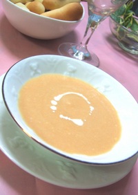 人参の豆乳スープ☆